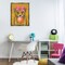 Stupell Industries Trendy Cheetah & Bow Framed Floater Canvas Wall Art Design by Lisa Perry Whitebutton
